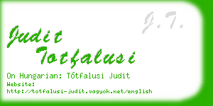 judit totfalusi business card