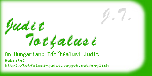 judit totfalusi business card